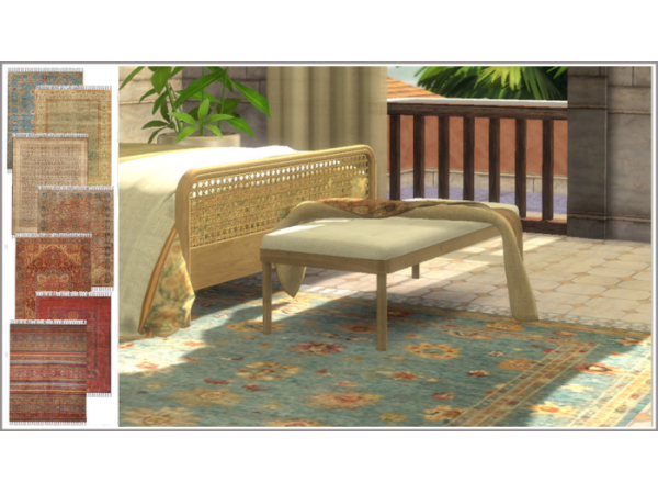 Alpha Minos Rug - The Sims 4 Custom Content