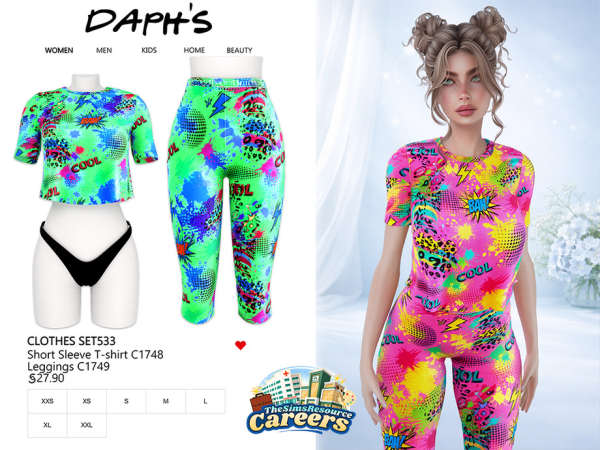 Alpha Daph's CLOTHES SET533 - The Sims 4 Custom Content