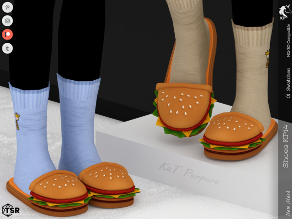 Mix Shoes KP14 Child by KaTPurpura - The Sims 4 Custom Content