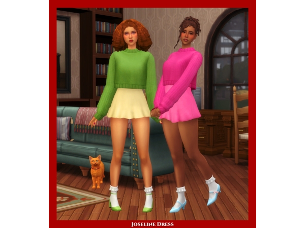 Maxis Match Literary Club Collection Dress - The Sims 4 Custom Content