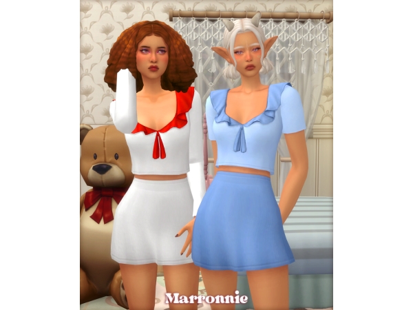 Maxis Match Baby Cute Collection top and skirt - The Sims 4 Custom Content