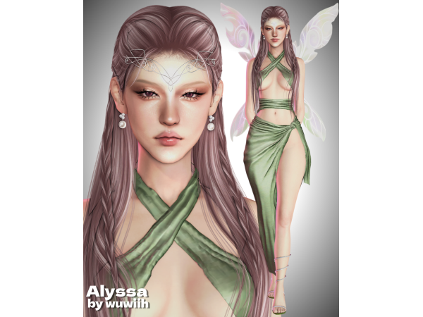 Alpha Alyssa by wuwiih01 - The Sims 4 Custom Content
