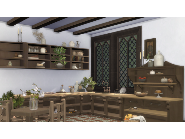 Maxis Match Fantasy Kingdom Plaster Ceiling by philo - The Sims 4 Custom Content