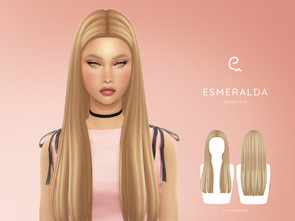 Sims 4 Esmeralda Hairstyle by Enriques4