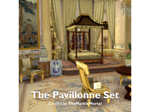 Alpha The Pavillonne Set by themarblemortal - The Sims 4 Custom Content
