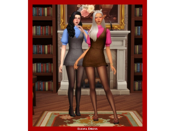 Maxis Match Literary Club Collection Dress - The Sims 4 Custom Content