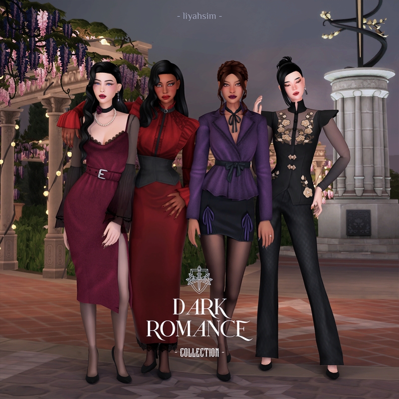 Maxis Match Dark Romance Collection by liyahsim - The Sims 4 Custom Content