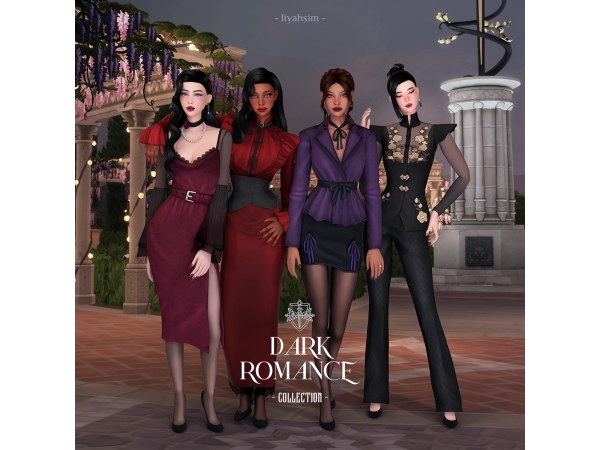 Maxis Match Dark Romance Collection - The Sims 4 Custom Content