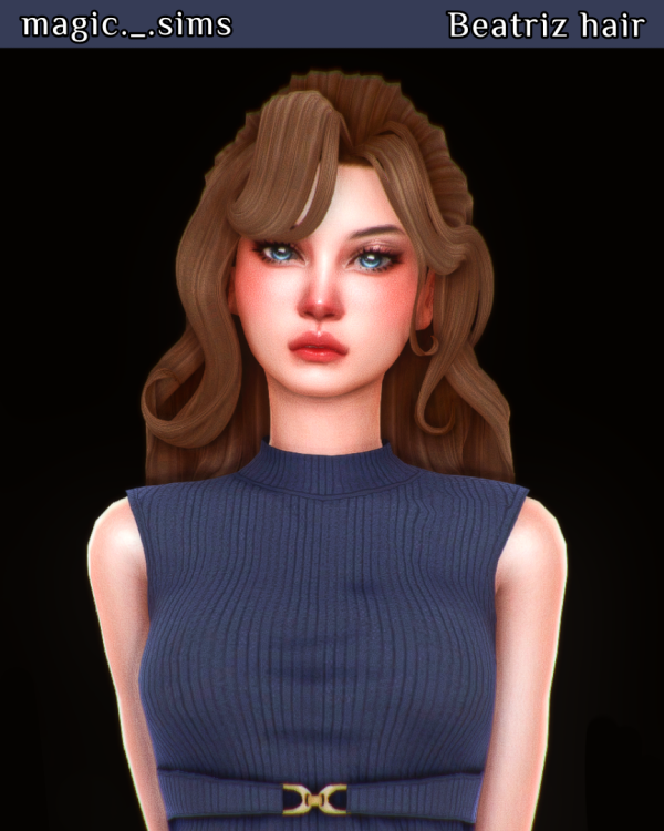 Maxis Match Beatriz hair Magic_sims by simsfinds - The Sims 4 Custom Content
