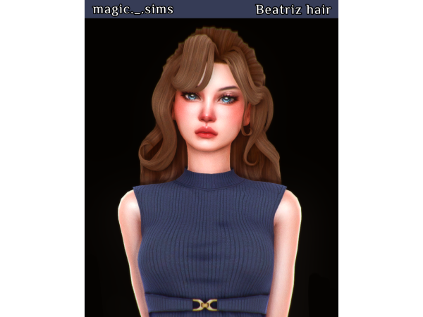 Maxis Match Beatriz hair Magic_sims - The Sims 4 Custom Content