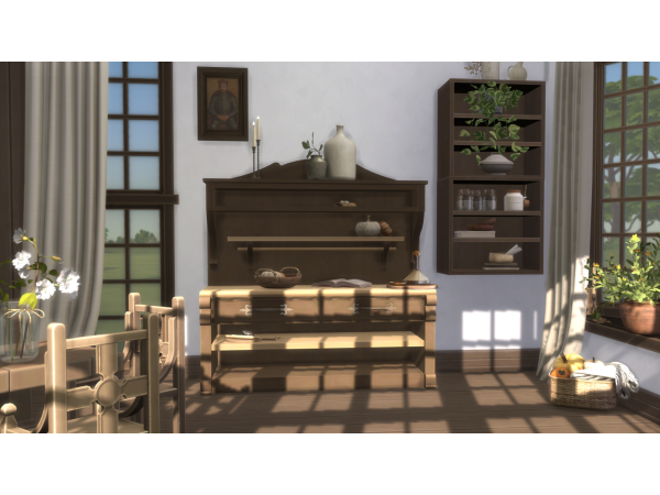 Maxis Match Fantasy Kingdom Plaster Walls by philo - The Sims 4 Custom Content