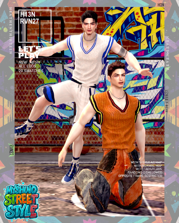 Alpha VNeck Stripe Sleeveless Sweater Side Tuck Vest by simsfinds - The Sims 4 Custom Content