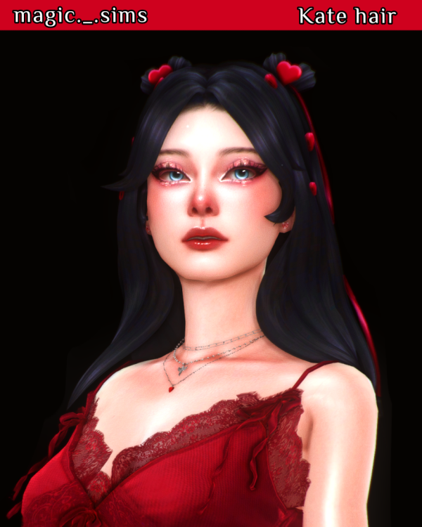 Maxis Match Kate hair Magic_sims by simsfinds - The Sims 4 Custom Content