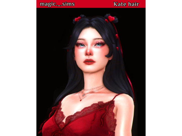 Maxis Match Kate hair Magic_sims - The Sims 4 Custom Content