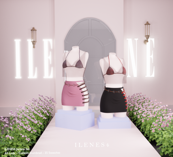 Alpha ILN Juriana Coachella Outfit by ilenes4 - The Sims 4 Custom Content