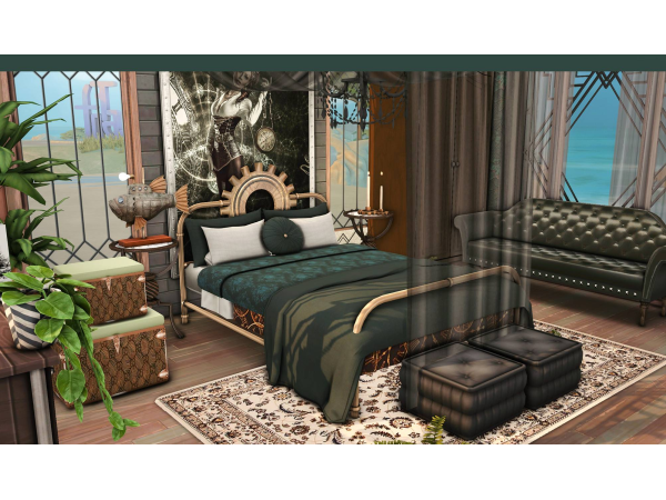 Mix Gola Bedroom by miwisimsie - The Sims 4 Custom Content