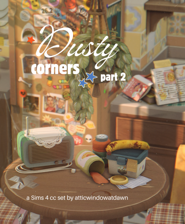 Maxis Match Dusty Corners (part 2) by simsfinds - The Sims 4 Custom Content