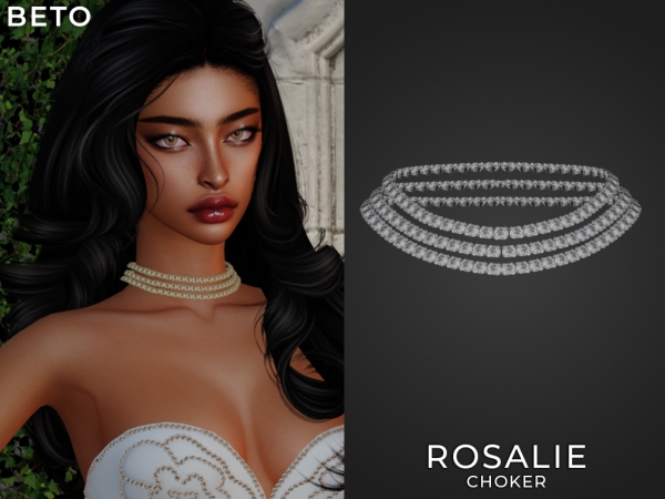 Alpha Rosalie (Necklace) - The Sims 4 Custom Content