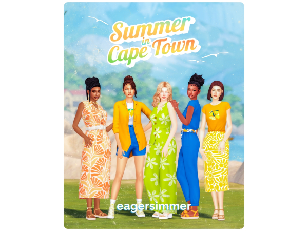 Maxis Match Summer in Cape Town Collection by eagersimmer - The Sims 4 Custom Content