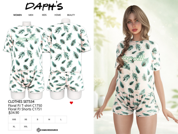 Alpha Daph's CLOTHES SET534 - The Sims 4 Custom Content
