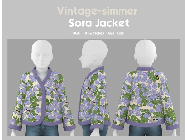 Maxis Match Sora Jacket - The Sims 4 Custom Content
