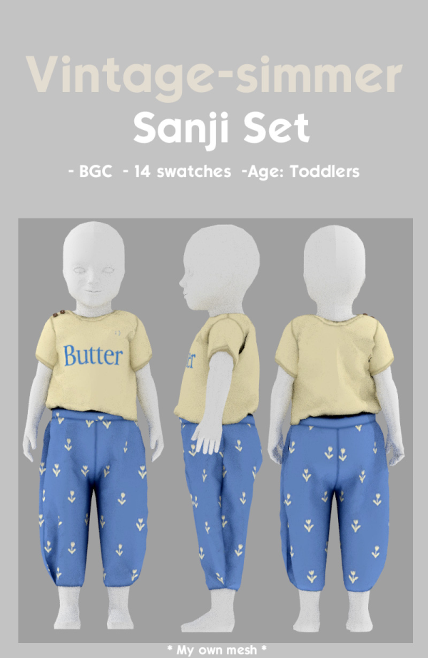 Alpha Sanji Set simmer by simsfinds - The Sims 4 Custom Content