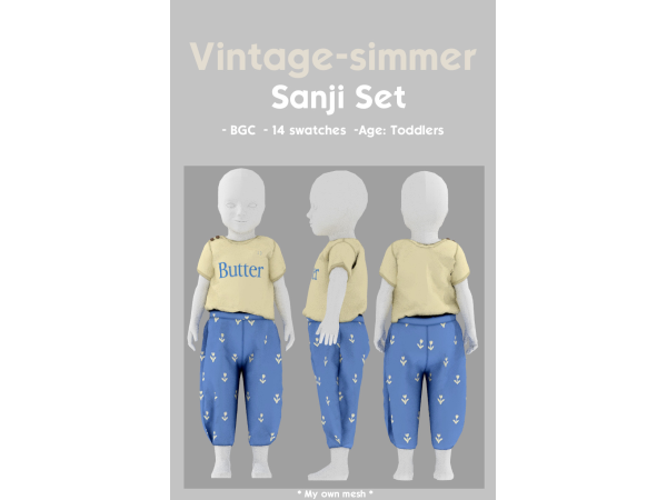 Alpha Sanji Set simmer by vintage - The Sims 4 Custom Content