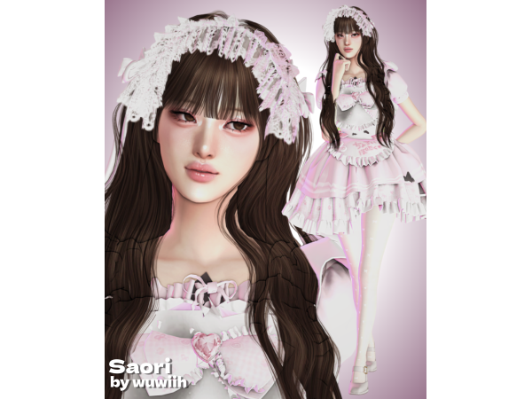 Alpha Saori by wuwiih01 - The Sims 4 Custom Content