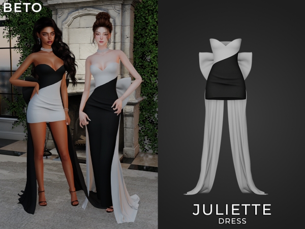 Alpha Juliette (Dress) - The Sims 4 Custom Content