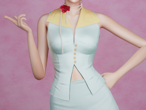 Alpha Clover Vest - The Sims 4 Custom Content