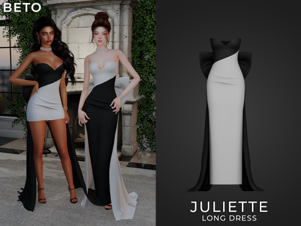 Alpha Juliette (Long Dress) - The Sims 4 Custom Content