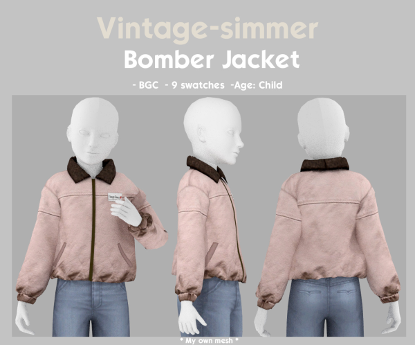 Alpha Bomber Jacket simmer by simsfinds - The Sims 4 Custom Content