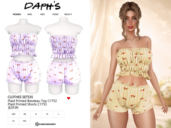 Alpha Daph's CLOTHES SET535 - The Sims 4 Custom Content