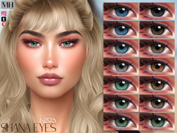 Alpha Shana Eyes N295 - The Sims 4 Custom Content