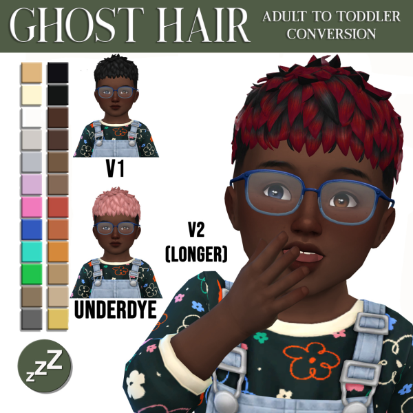 Maxis Match AH00B HAIR CONVERSIONS by simsfinds - The Sims 4 Custom Content