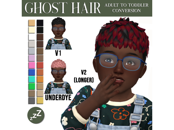 Maxis Match AH00B HAIR CONVERSIONS by sleepyz sims - The Sims 4 Custom Content