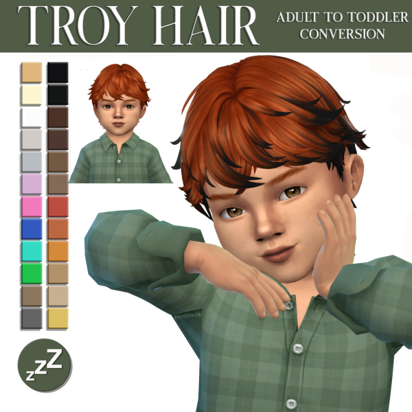 Maxis Match AH00B HAIR CONVERSIONS by simsfinds - The Sims 4 Custom Content