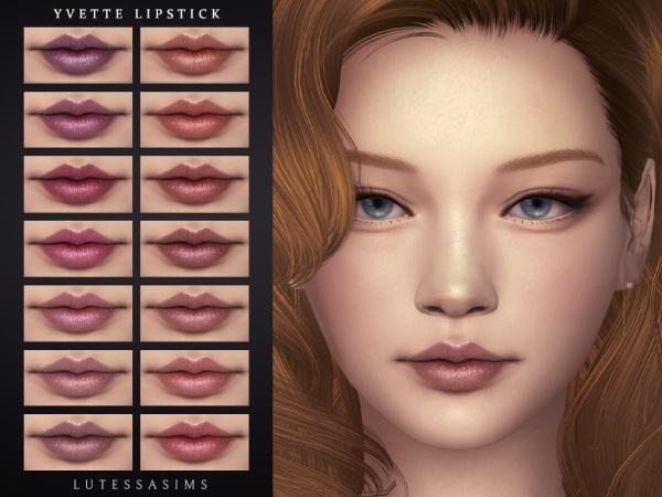 Alpha Yvette Lipstick - The Sims 4 Custom Content