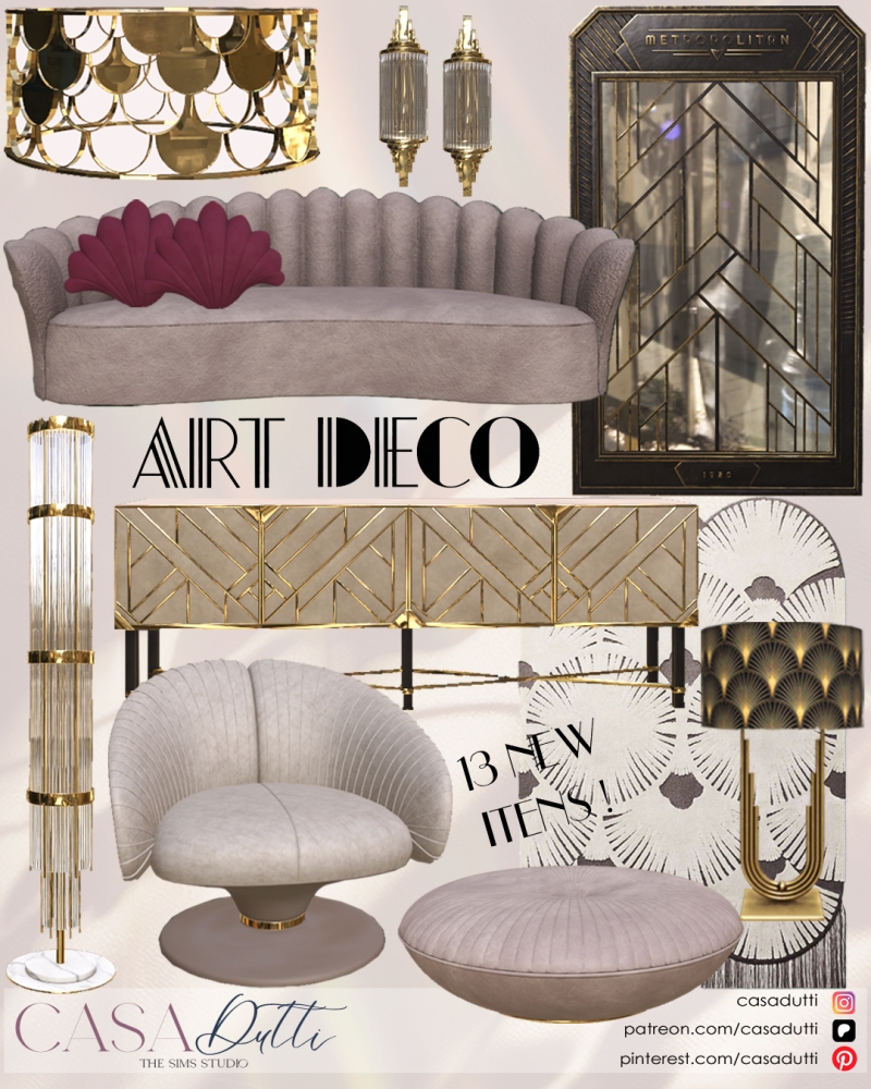 Alpha Art Deco by casadutti - The Sims 4 Custom Content