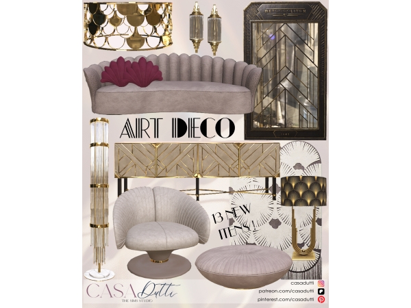 Alpha Art Deco - The Sims 4 Custom Content