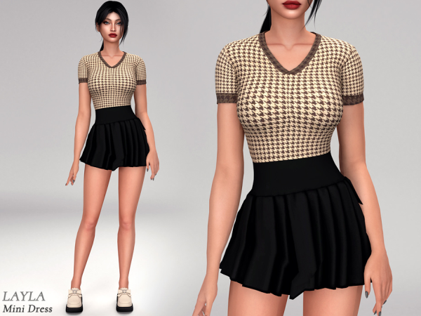 Alpha patreon The Madeline Mini Dress - The Sims 4 Custom Content