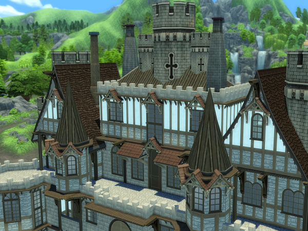 Alpha Fantasy Kingdom Architectural Set - The Sims 4 Custom Content