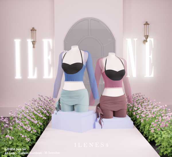 Alpha ILN Juna Ballerina Outfit by ilenes4 - The Sims 4 Custom Content