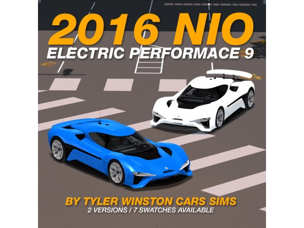 Alpha Tyler Winston Cars 2016 NIO EP9 - The Sims 4 Custom Content