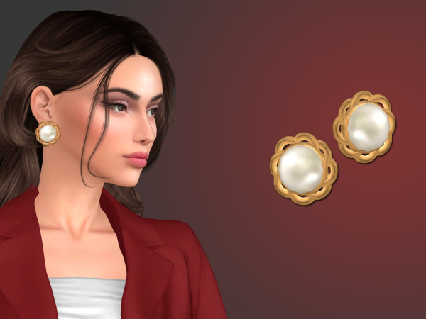 Alpha Amalia earrings - The Sims 4 Custom Content