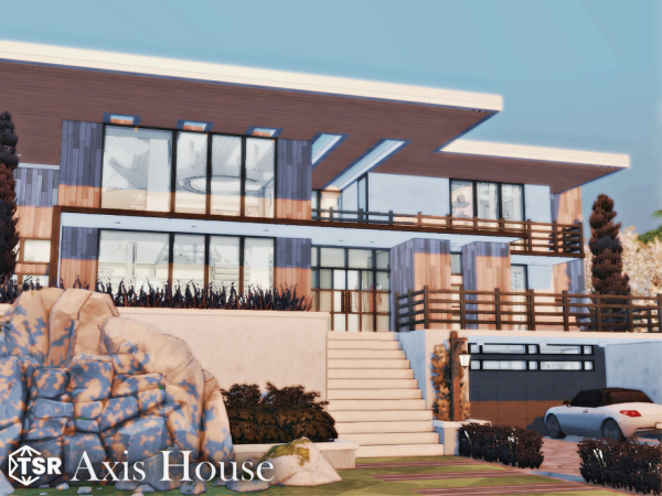 Maxis Match Axis House l noCC - The Sims 4 Custom Content