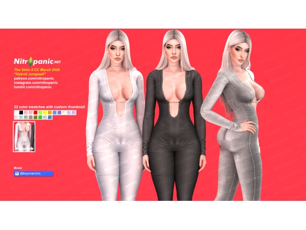Alpha Nitropanic_Hybrid Jumpsuit - The Sims 4 Custom Content