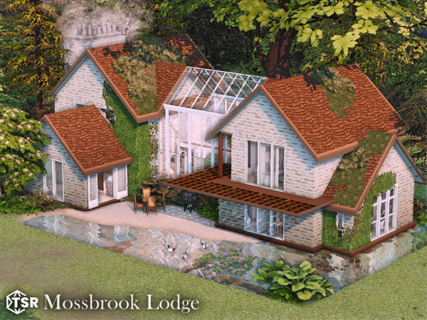 Maxis Match Mossbrook Lodge l noCC by simzmora - The Sims 4 Custom Content