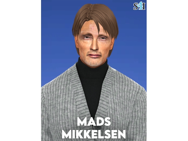 Alpha Sims 4 CAS Mads Mikkelsen by sims4imagination - The Sims 4 Custom Content