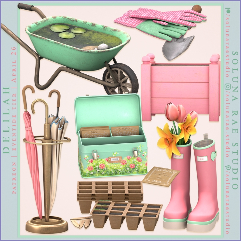 Alpha SolunaRae Delilah Set by solunarae - The Sims 4 Custom Content